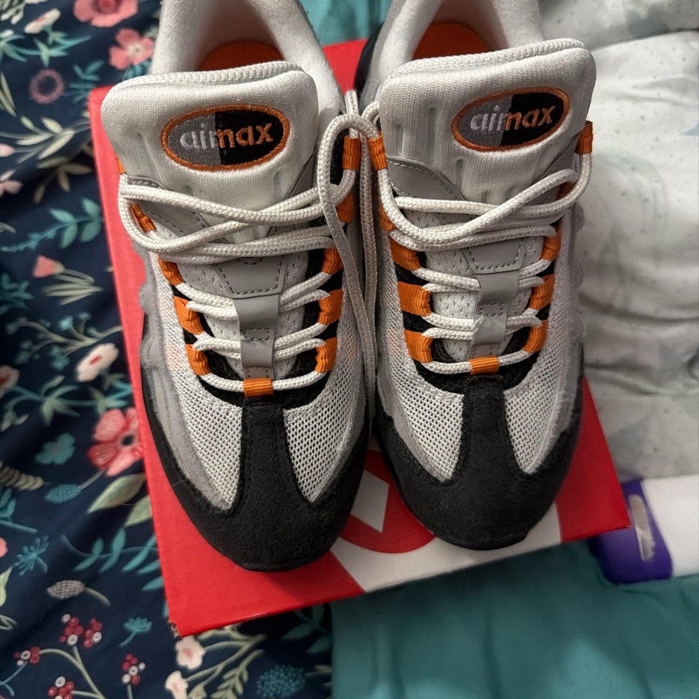 Nike Air Max Shoes - Black, White, and Orange